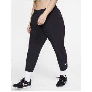 Nike Women's 7/8 Crop Training Running Pants Plus Size 2X Black Slim Fit